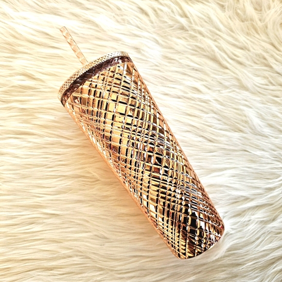 🆕️Rare Starbucks 2023 Studded Rose Gold Jeweled Coffee Tumbler Cup Venti 24oz - Picture 10 of 14